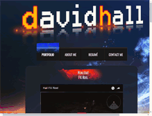 Tablet Screenshot of davidhallfx.com